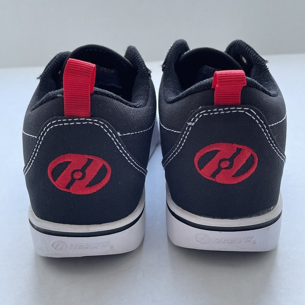 Heelys GR8 Pro 20 Skate Shoes HE100757 Youth 3 Black Sneakers Red Logo - Picture 6 of 7